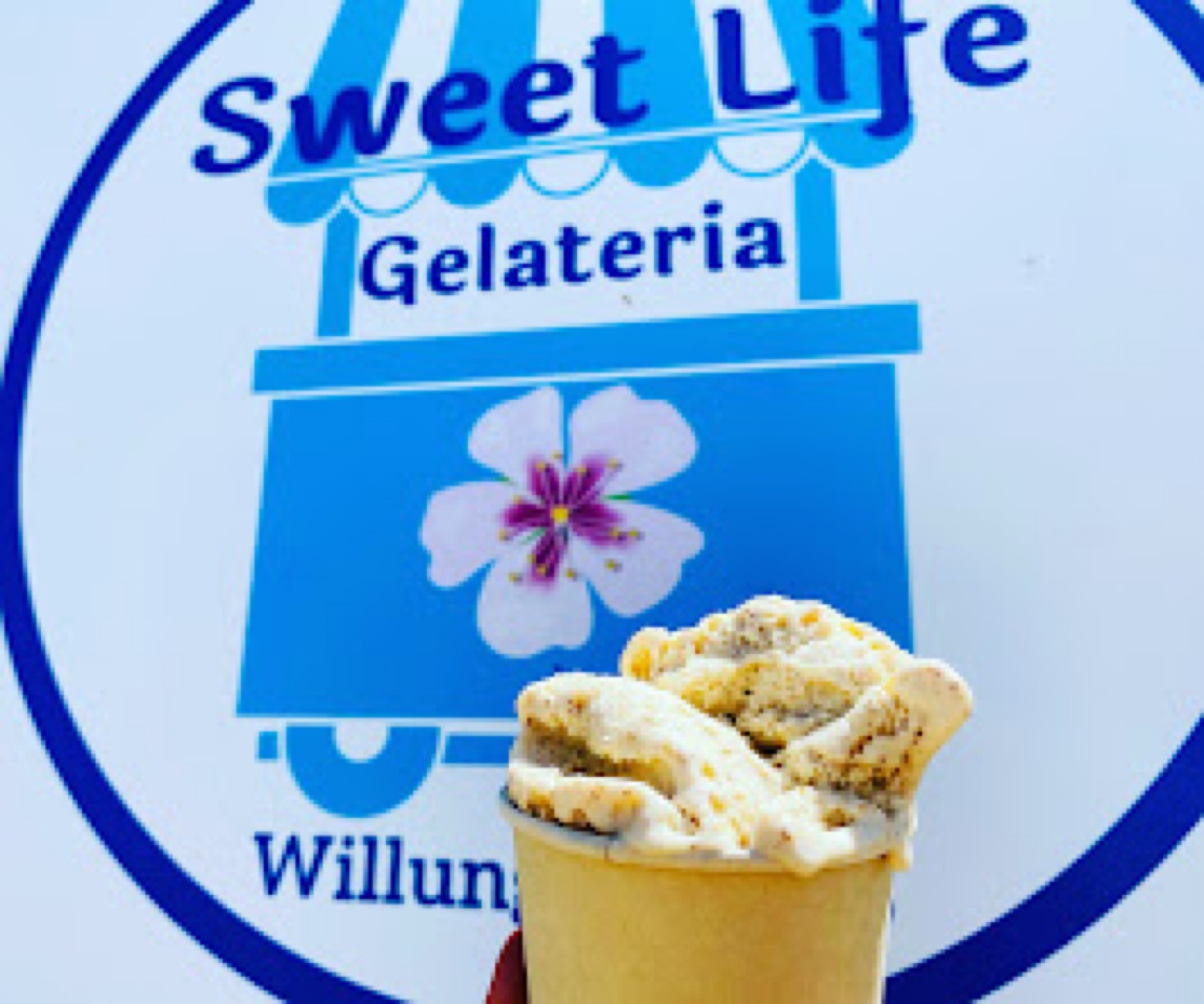 Sweet Life gelato in a cup